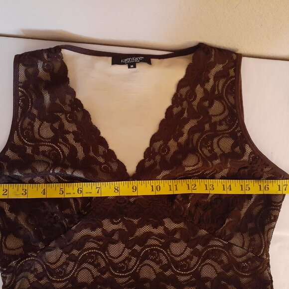 Karen Kane Lace Tank Top - Picture 9 of 13